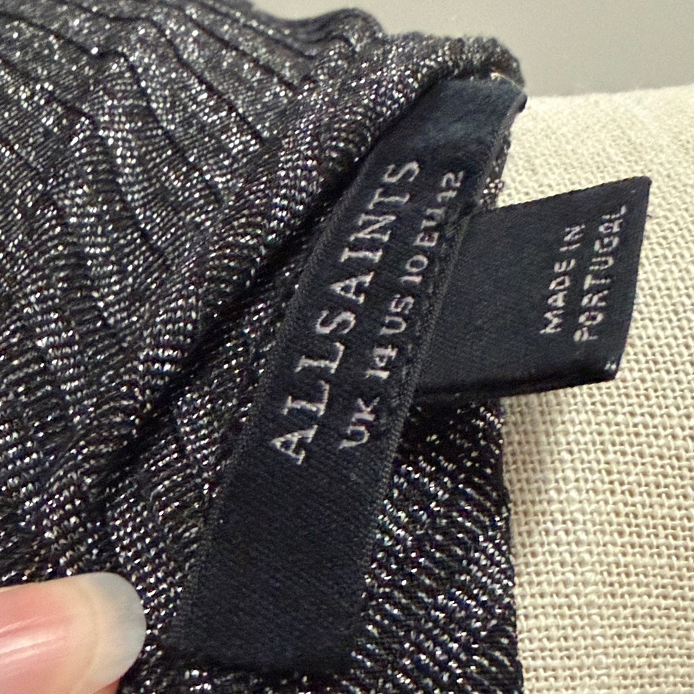 All Saints Black Long Sleeve Bodysuit - Picture 6 of 10